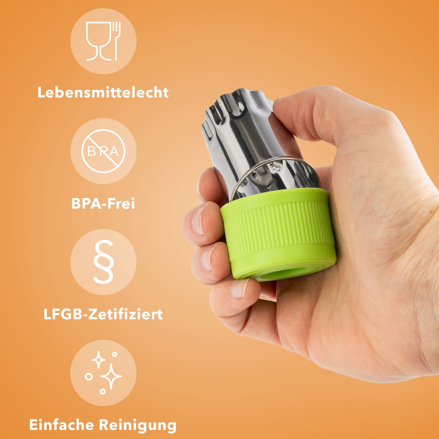 Stainless steel cookie cutters for vegetables fruit vegetable cutters - 9 pieces