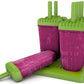Plastic ice lolly molds on a stick, green - 6 pieces