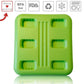 Plastic ice lolly molds on a stick, green - 6 pieces