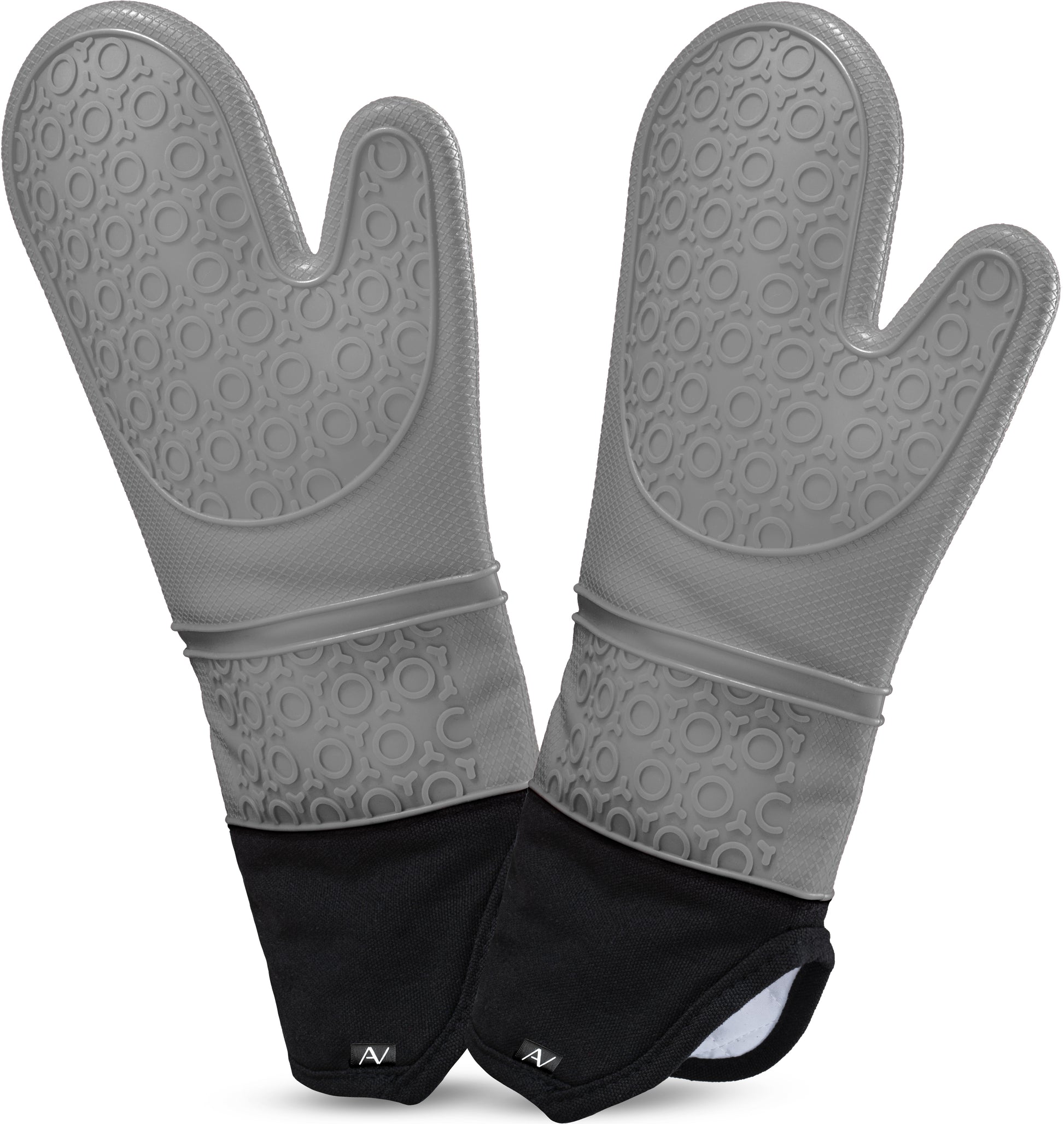 silikon handschuhe hitzebeständig AVANA Ofenhandschuhe aus Silikon Fäustlinge