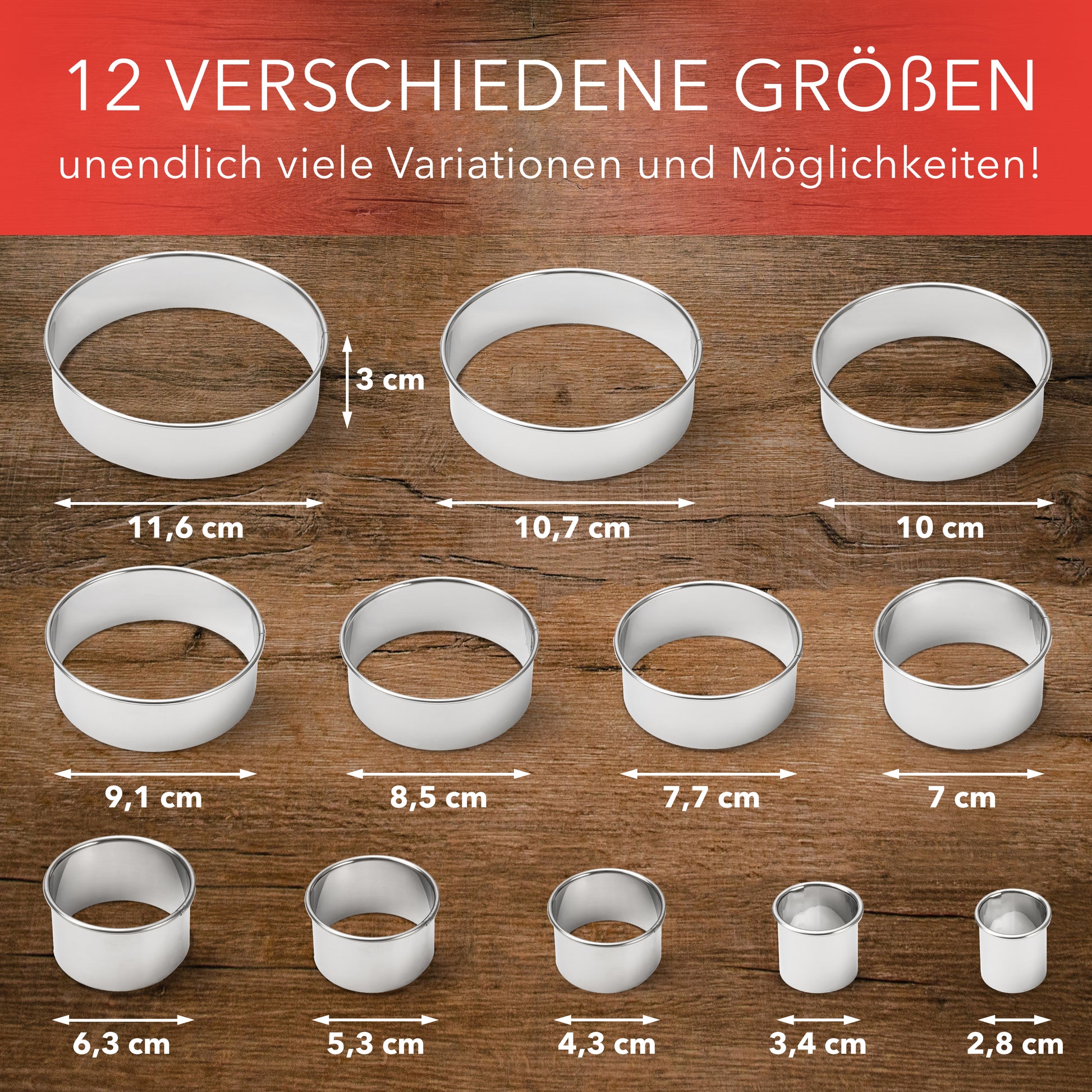 aufbewahrung ausstechformen AVANA Edelstahl Ausstechformen Ringe