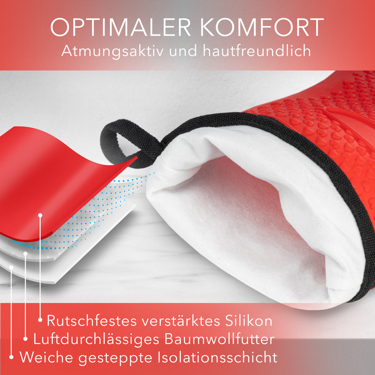AVANA Ofenhandschuhe aus Silikon mit Fingern