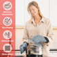 Silicone oven gloves mittens - grey 