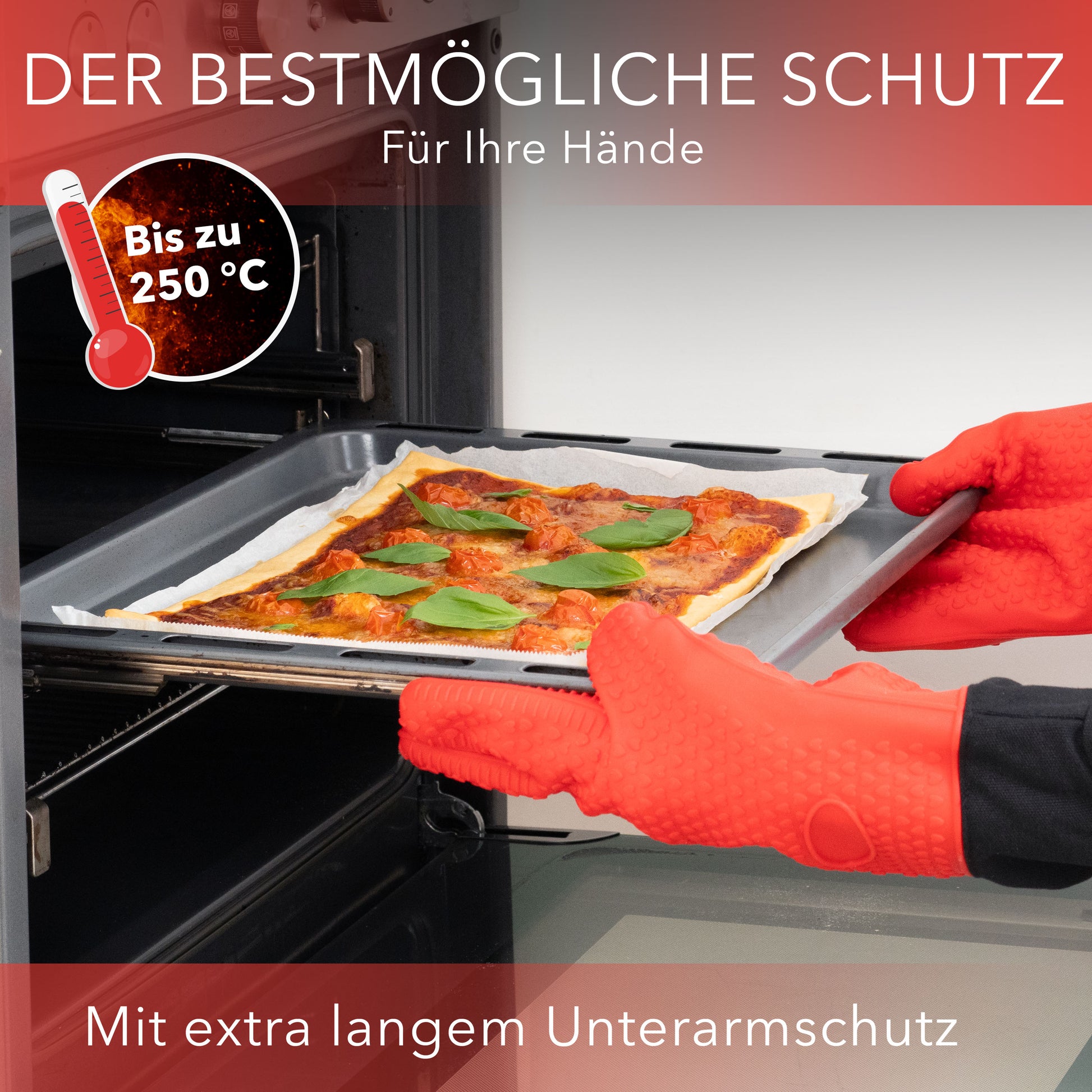 silikon backofen handschuhe AVANA Ofenhandschuhe aus Silikon mit Fingern