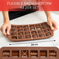 Brownieform aus Silikon für 24 Brownies - 2er Set