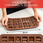 Brownieform aus Silikon für 24 Brownies - 2er Set