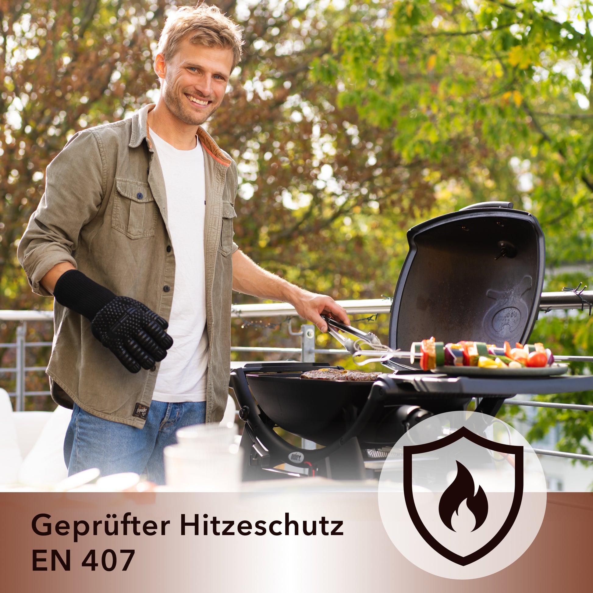 aramid handschuhe grill AVANA Grillhandschuhe aus Aramid Hitzebeständig bis zu 800° C