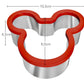 Stainless steel sandwich cutter mouse cookie cutters - set of 2