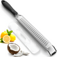 Zester grater made of stainless steel hand grater with protective cover 