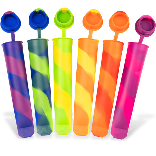 Reusable silicone ice cream molds - 6 pieces