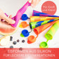 Reusable silicone ice cream molds - 6 pieces