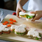Stainless steel sandwich cutter mouse cookie cutters - set of 2