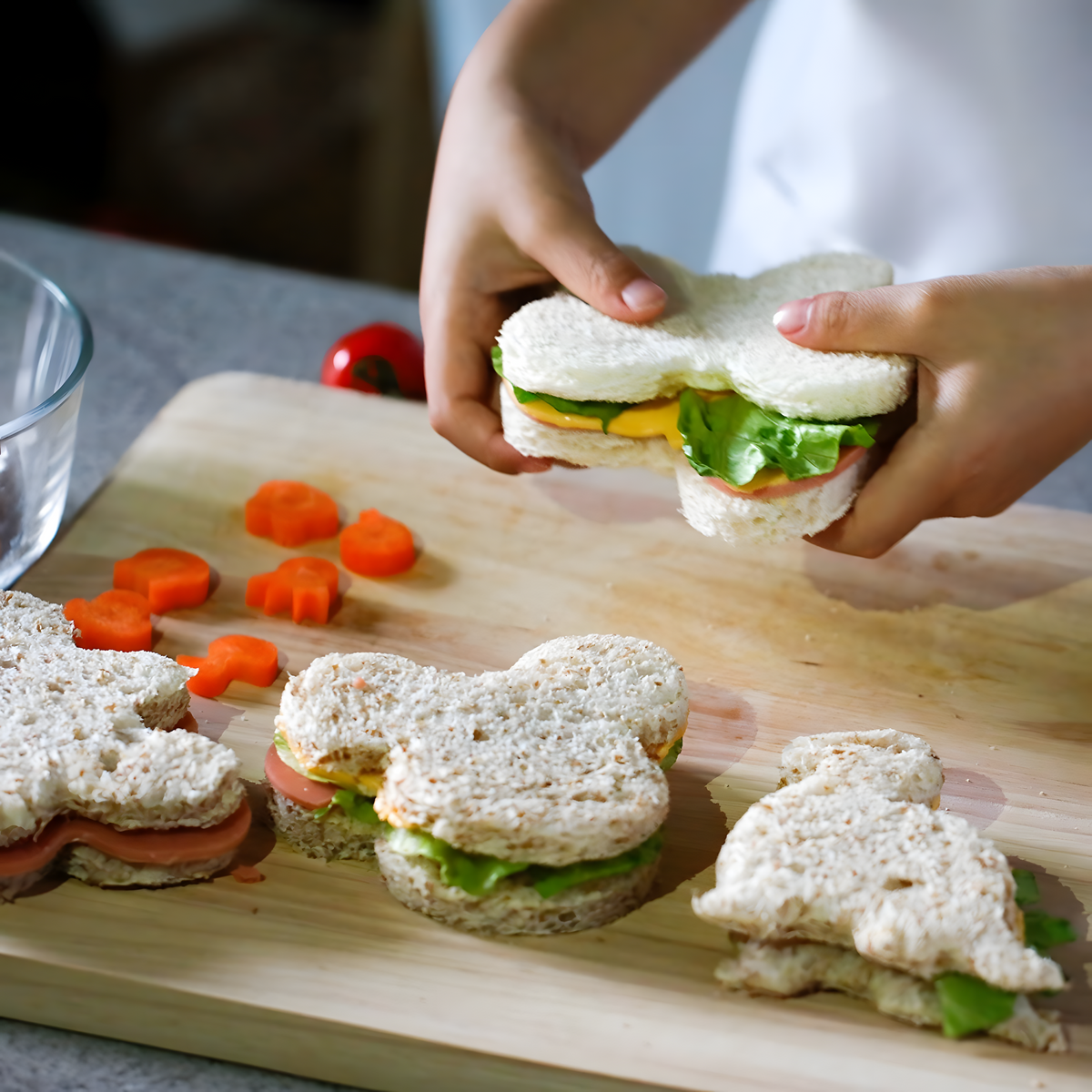 AVANA Ausstechformen aus Edelstahl Sandwich Cutter Maus