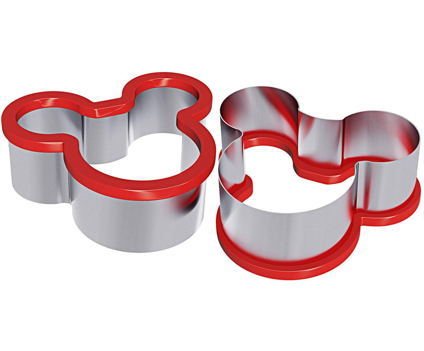Stainless steel sandwich cutter mouse cookie cutters - set of 2