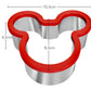 Stainless steel sandwich cutter mouse cookie cutters - set of 2