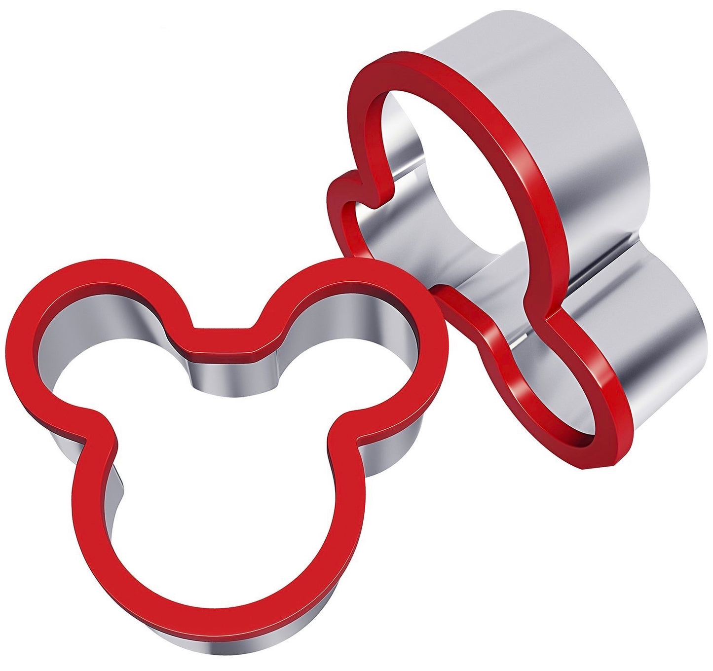 Stainless steel sandwich cutter mouse cookie cutters - set of 2